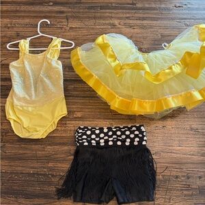 Revolution 3 piece Dance Costume. Size SC. Used but in good condition.